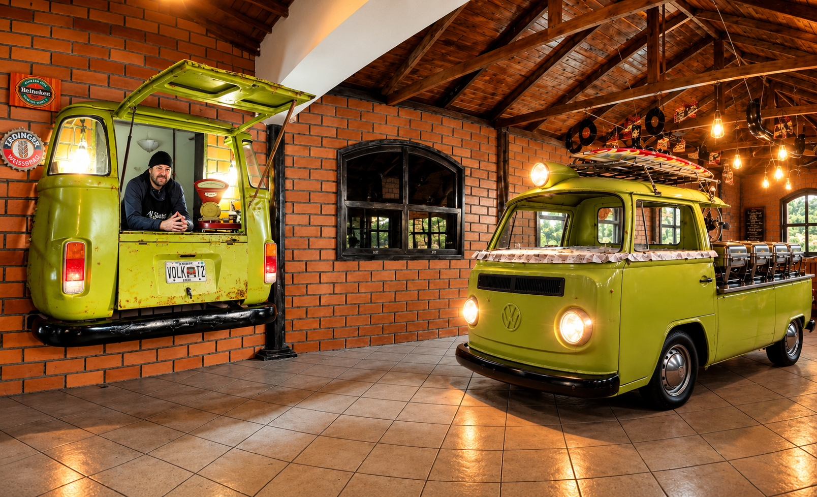 Kombi buffet dentro do restaurante